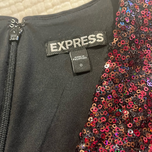 Express sequin party dress in red! Like new. - Picture 2 of 4